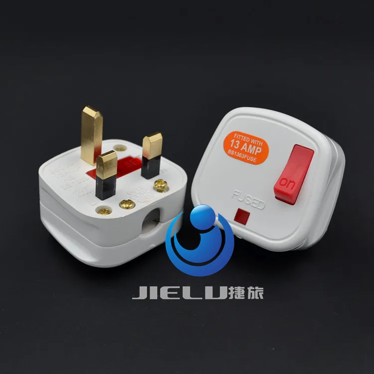 

UK, Ireland, Malaysia, Singapore, HK Rewireable Plug BS1363 13A Fuse Main Switch LED Indicator