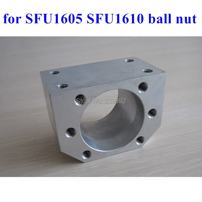 

Free shipping 2 pcs 1605 ball nut housing bracket holder aluminium for 16mm ball screw SFU1605 SFU1604 SFU1610 CNC parts