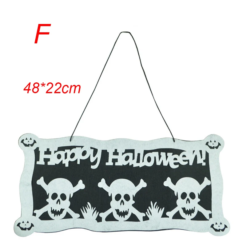 F Halloween Decoration Happy Halloween Hanging Pumpkin Hangtag for Window Door Home Decoration - Цвет: F