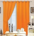 Недорогой однотонный занавес из микрофибры с 8 металлическими кольцами|curtains