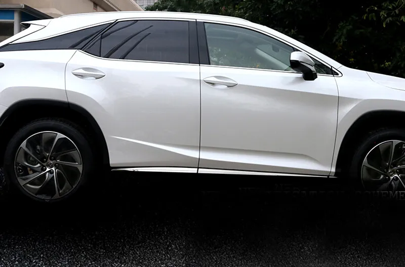 Для LEXUS RX200t RX450h 2016 6 шт. ABS Глянцевая накладка на боковые двери автомобиля Новое
