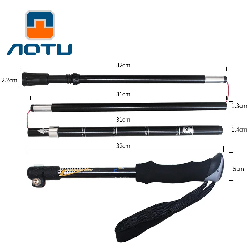 Новые складные треккинговые палки из алюминиевого сплава сверхлегкие