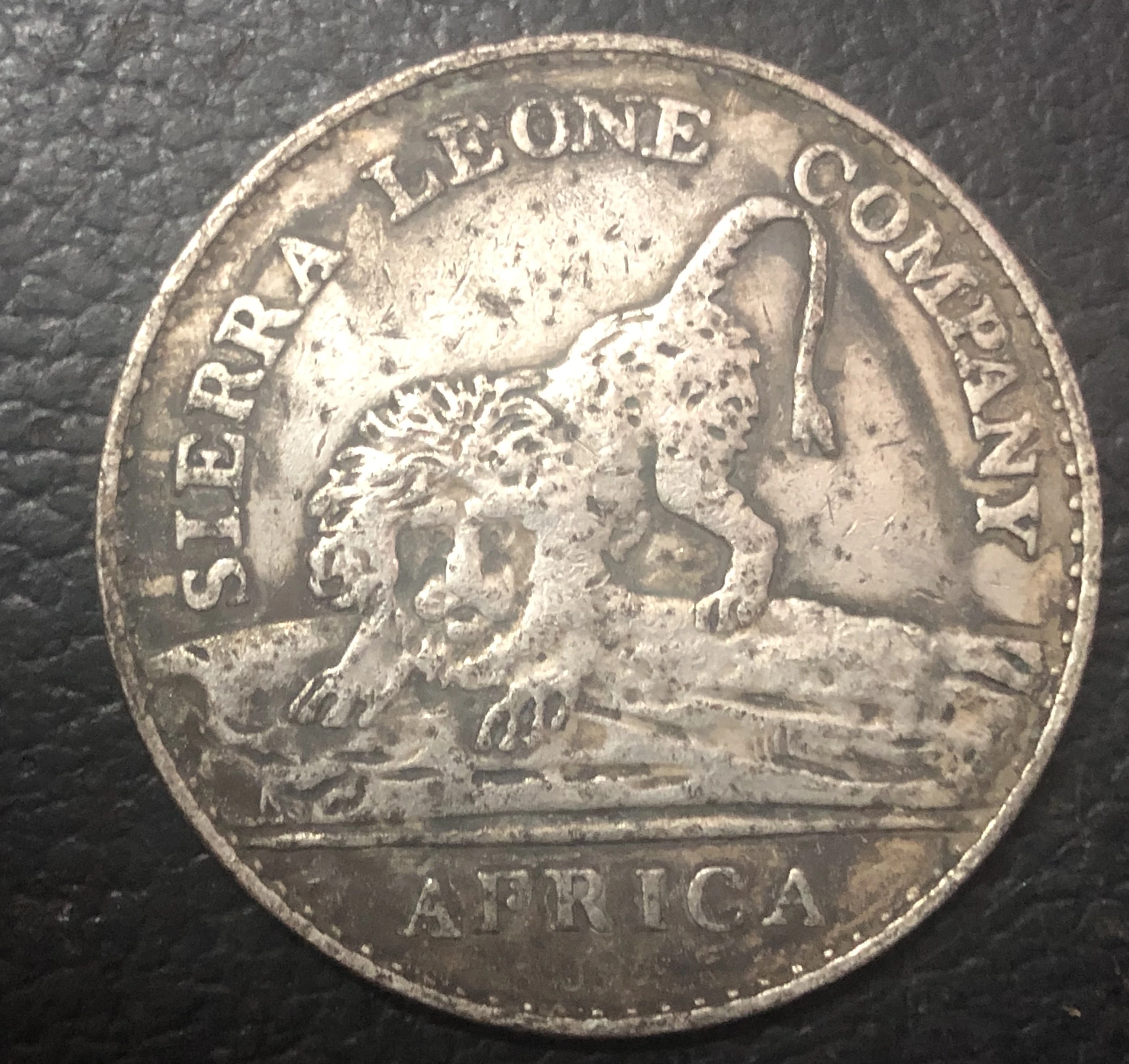 1791 Sierra Leone 1 доллар Company Тип &quot1&quot Посеребренная монета 37 мм | Дом и сад