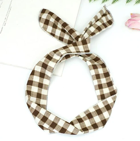 as picture 29 TWDVS Korean Version Of Rabbit Ears Knotted Wire Hair Band Bow Polka Dot Lady Headband Women Headdress Sweet Hair Accessories - Цвет: as picture 29
