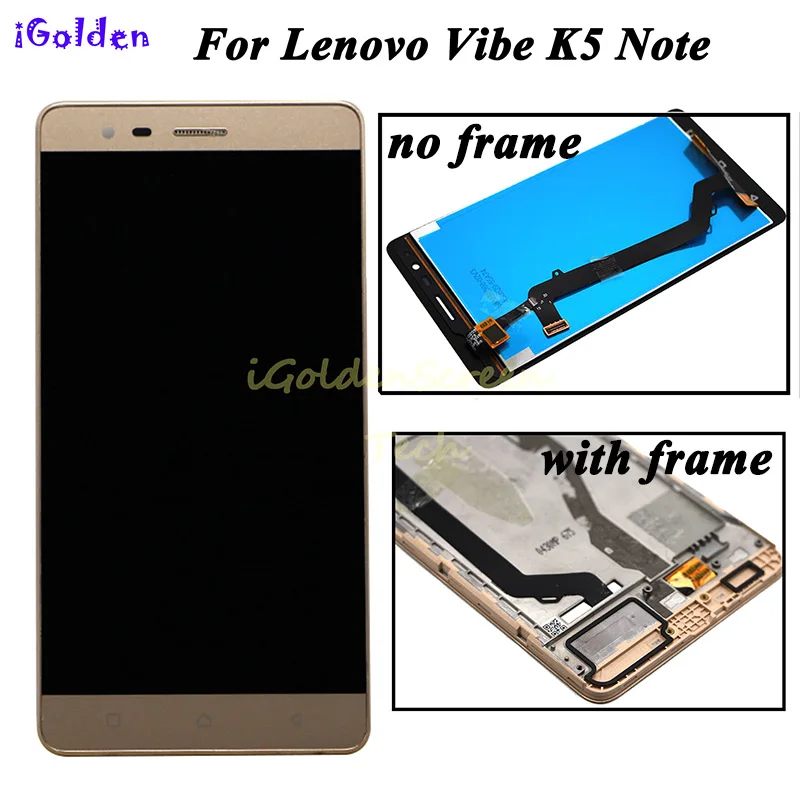 ЖК дисплей 5 дюйма для Lenovo Vibe K5 Note сенсорный экран с рамкой A7020 сменный