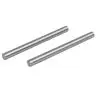 

8mm Dia 100mm Long HSS Round Shaft Rod Bar Lathe Tools Gray 2pcs