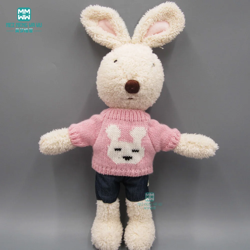 30 см Кукла Одежда для 1/6 BJD Кролик кошка медведь плюшевый розовый свитер джинсовые