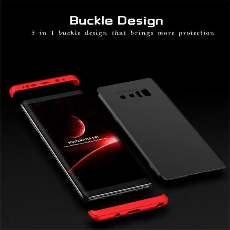 Hard PC 3 in1 Two-color Simple ultra-thin Shockproof Mobile Phone Protection Case for Samsung Galaxy note 8 |