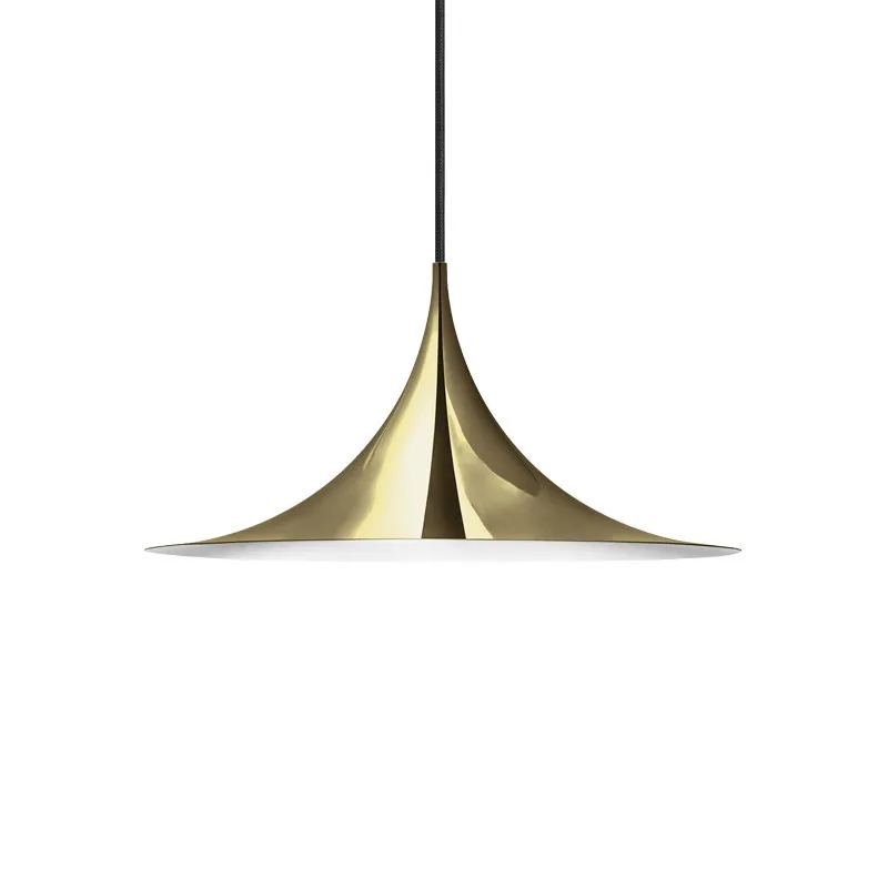 Streamlined Horn Hanging Lamp Designer of Minimalist Danish Hanging Lamp Restaurant Modern Bar Soft Lustres Pendentes Lighting