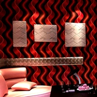 new modern fashion wallpaper 3d reflective flash curve stripe wall covering hotel background wall corridor bar wallpapers coffee