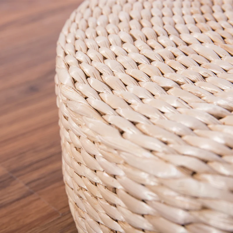 40 см Круглый пуф татами подушки напольные натуральный соломенный Коврик для