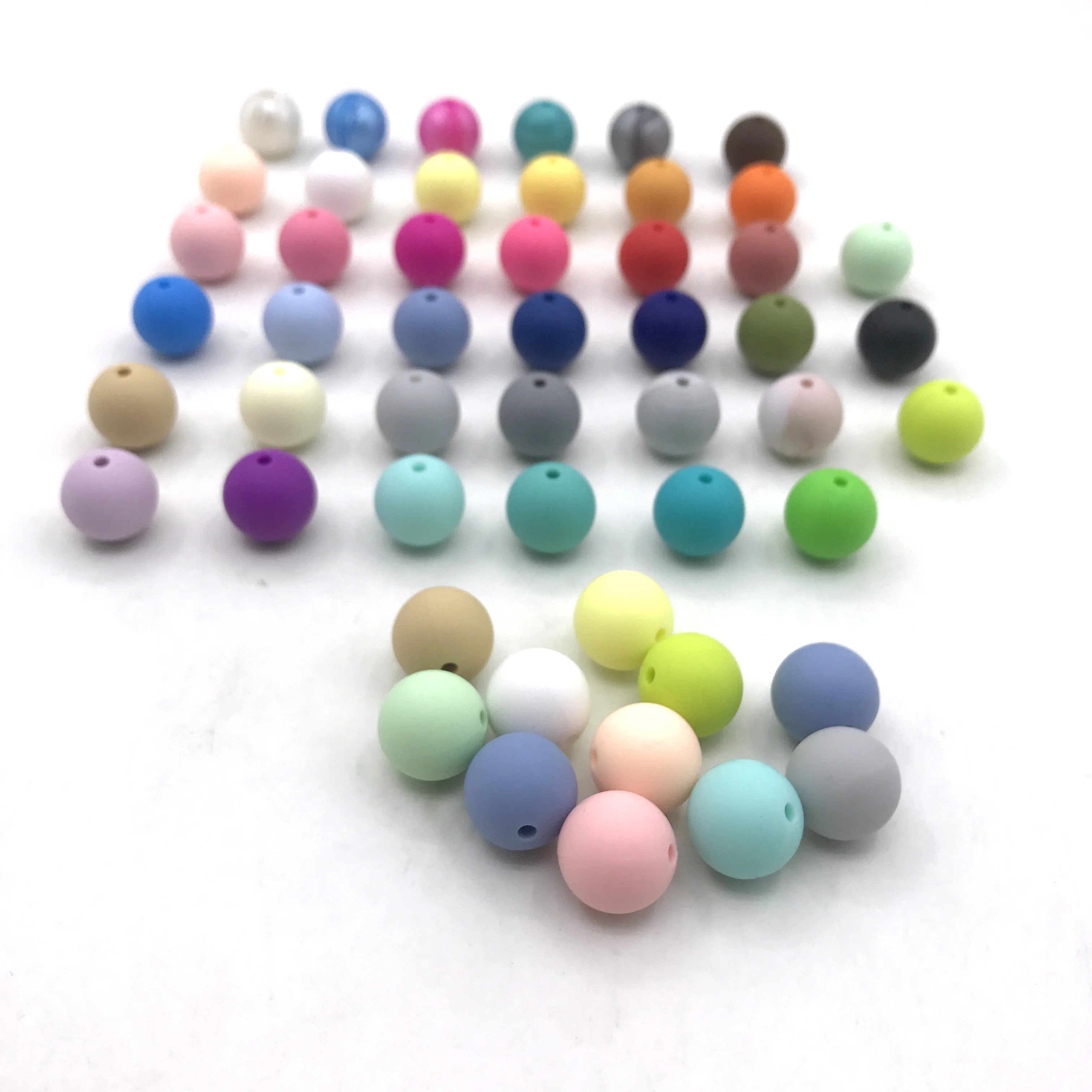 

12mm Silicone Beads 30pcs Round Baby Teething Beads BPA Free Baby Mordedor Perle Silicone Dentition For Necklace Making