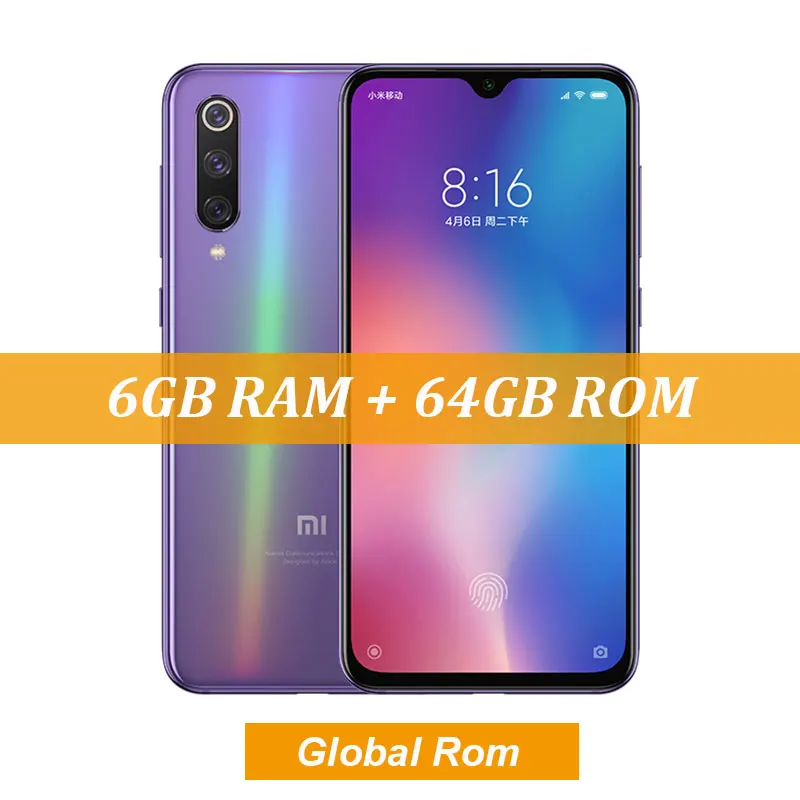 Global Rom Purple Восьмиядерный смартфон Snapdragon 712 с глобальной ПЗУ Xiaomi mi 9 SE 6 Гб 64 Гб 5,9" AMOLED FHD+ дисплей mi 9 SE с тремя камерами 48 МП - Цвет: Global Rom Purple