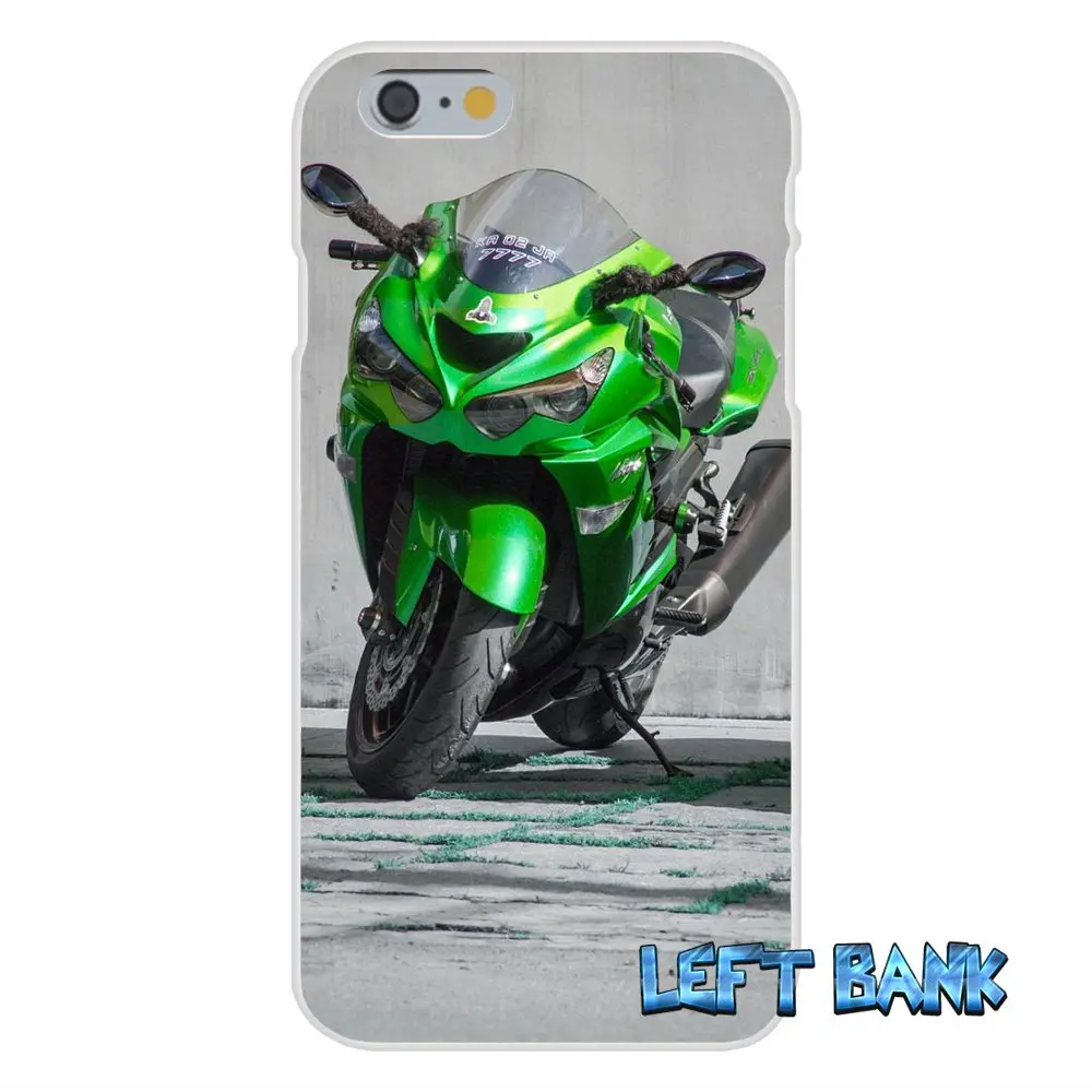 Kawasaki ninja zx r спортивный мотоцикл Мягкий Силиконовый ТПУ Прозрачный чехол для iPhone 4