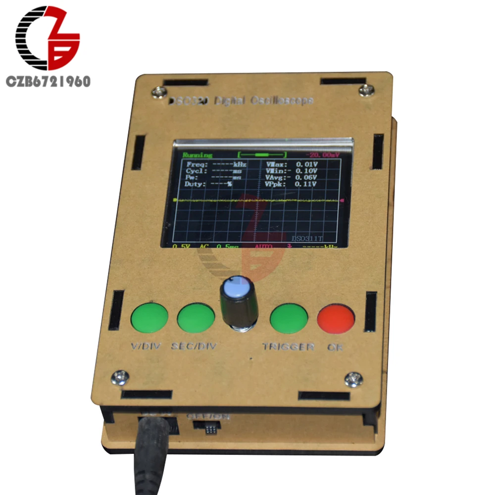 Цифровой осциллограф в сборе DSO311 STM32 12 бит чехол коробка 2 4 &quotTFT ЖК дисплей