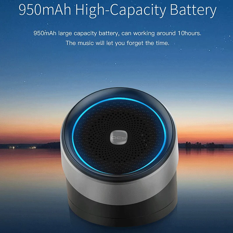 QCY TWS двойные колонки bluetooth V4.2 3D стерео металлический громкоговоритель переносные