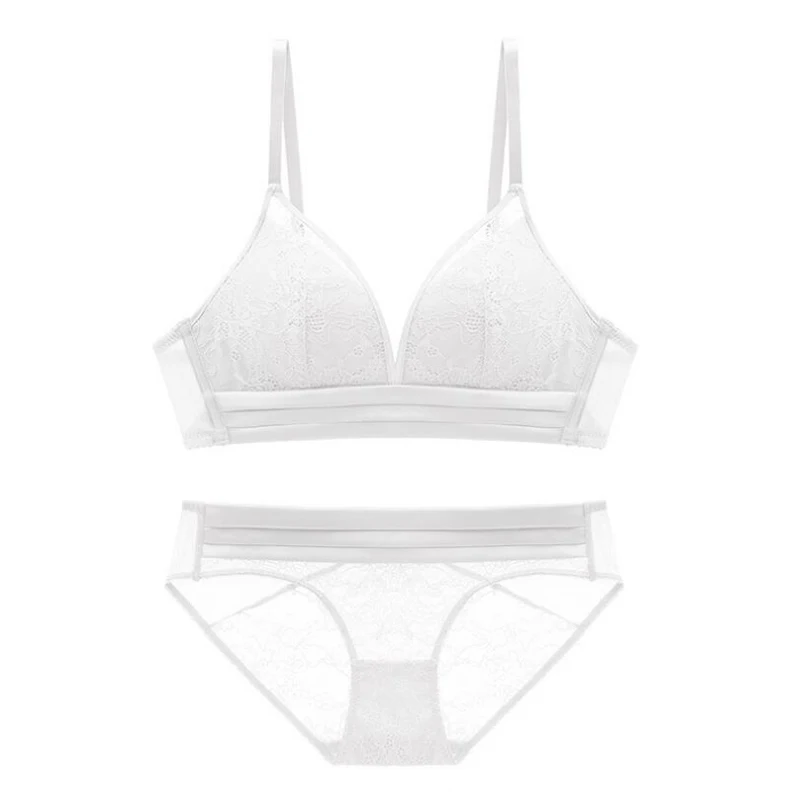 Комплект женского нижнего белья из бюстгальтера пуш ап с глубоким V образным