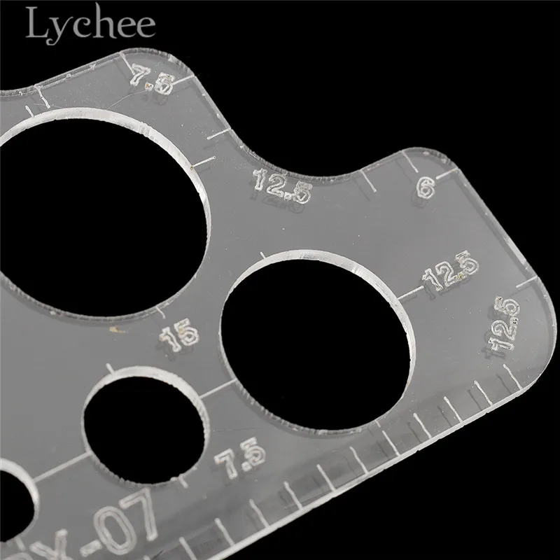 Lychee Life 1 шт. R Rules закругленные углы инструменты ручной работы из акрила для