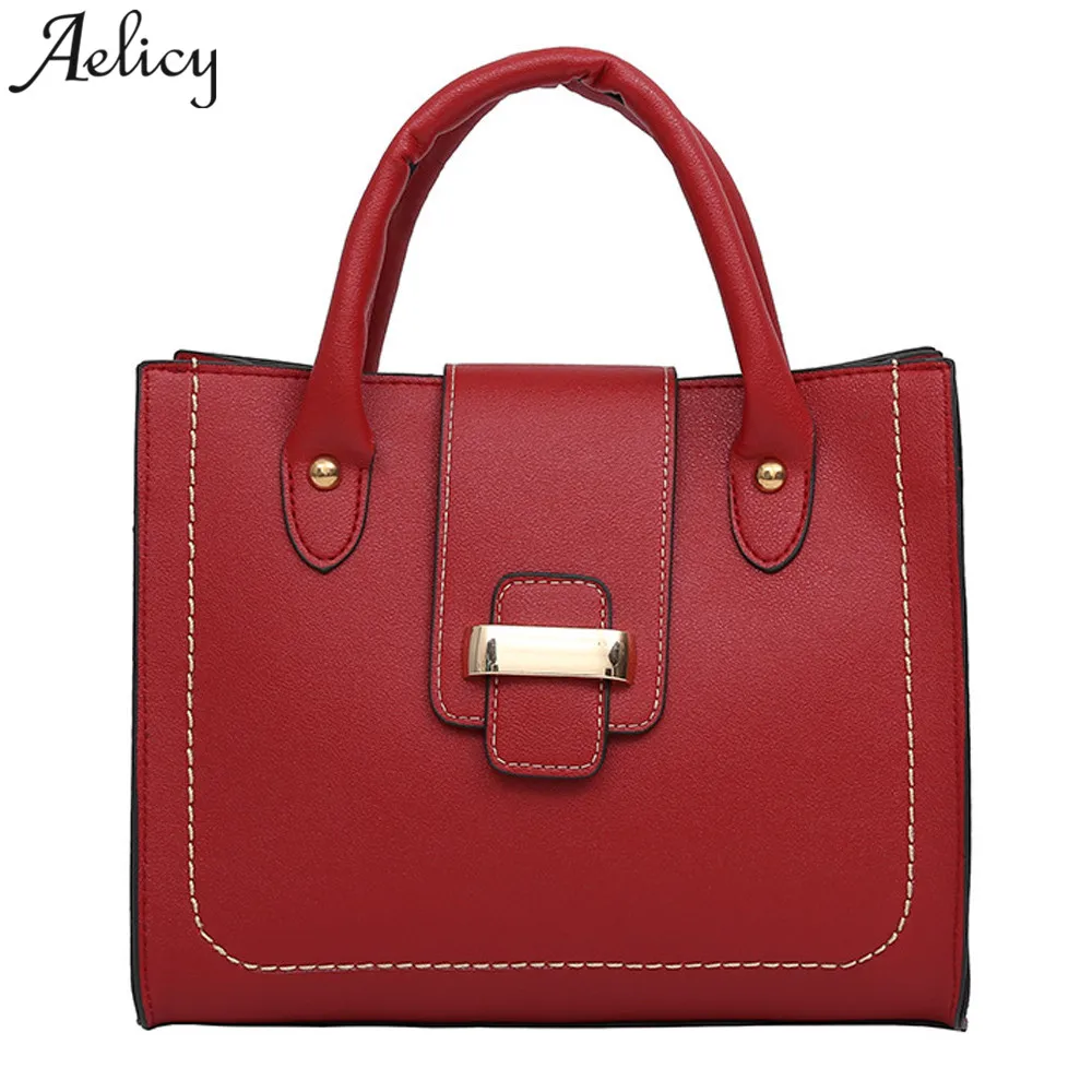 Aelicy сумка на плечо для девочек повседневная женская через кожаная bolsa feminina Прямая