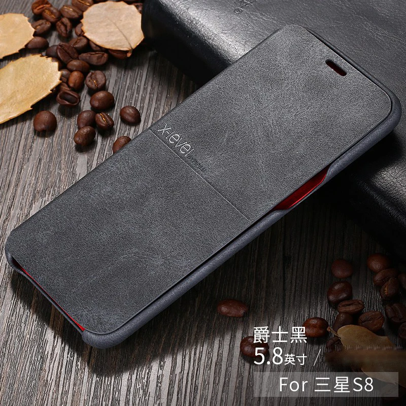 X-Level Экстремальный Роскошный Ретро-чехол из искусственной кожи для samsung Galaxy S8/S8 Plus