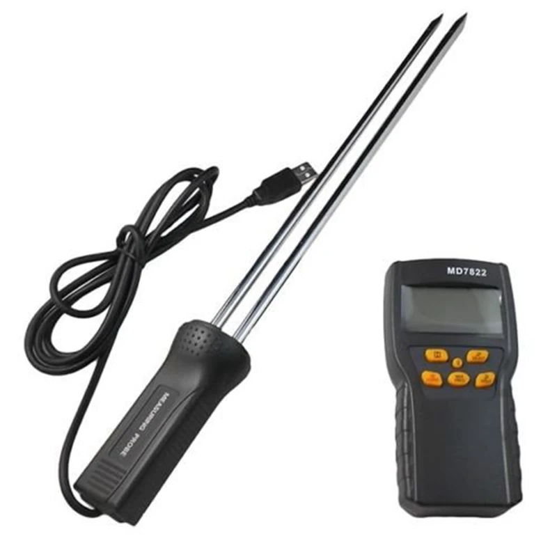 Цифровой измеритель влажности зерна MD7822 с ЖК дисплеем|moisture meter|grain moisture metergrain |