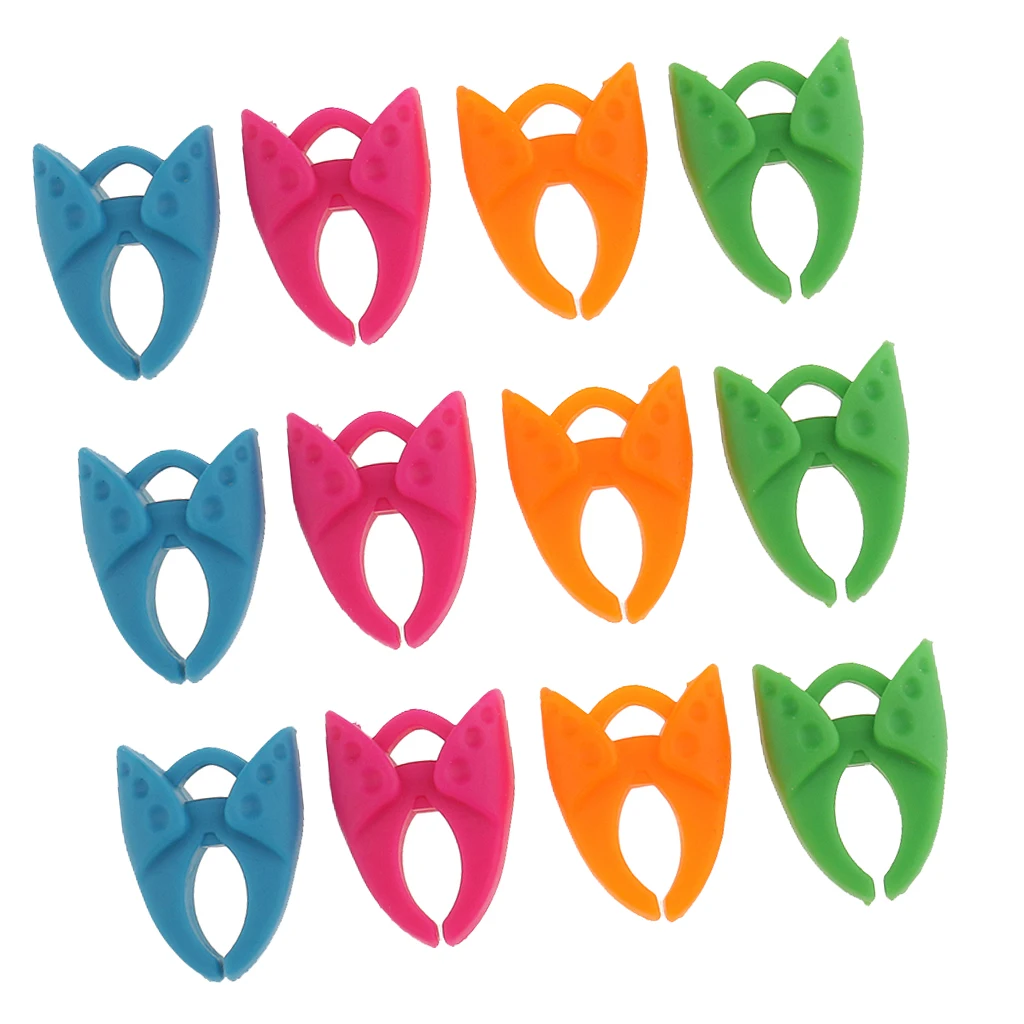 12 штук упак. зажимы для бобины мини силиконовый зажим швейной резьбы держатель