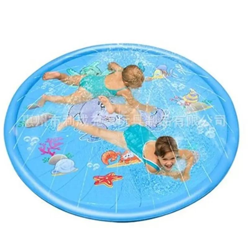 Sprinkle& Splash Play Mat Toy For Outdoor Swimming Beach Lawn Inflatable Sprinkler Pad Baby Children Kids