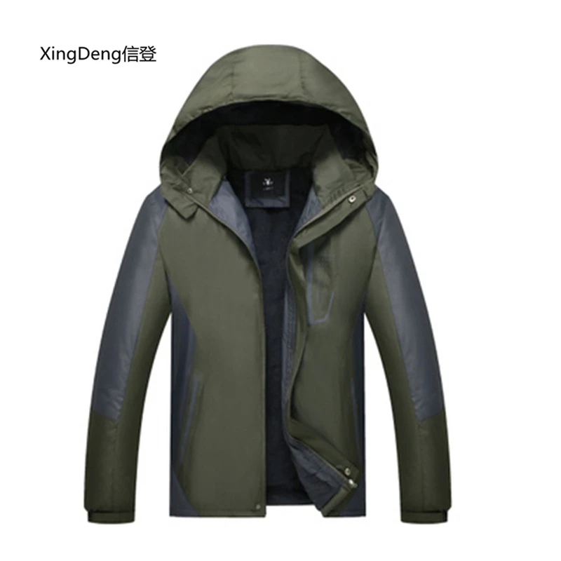 Новая зимняя теплая куртка XingDeng 2018 модная Треккинговая Мужская ветрозащитная
