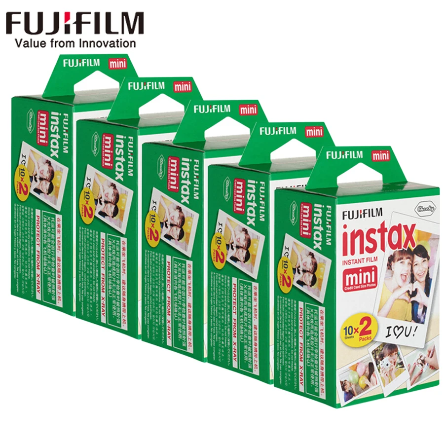 Fujifilm Fuji instax mini 8 пленка 200 листов instsnt фото+ Бесплатный подарок фото наклейки для mini 8 7 s 25 50 s 90 мгновенная бумага для камеры