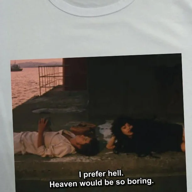 PUDO-XSX я предпочитаю Hell 90s Азиатский фильм футболка с цитатами унисекс Tumblr гранж