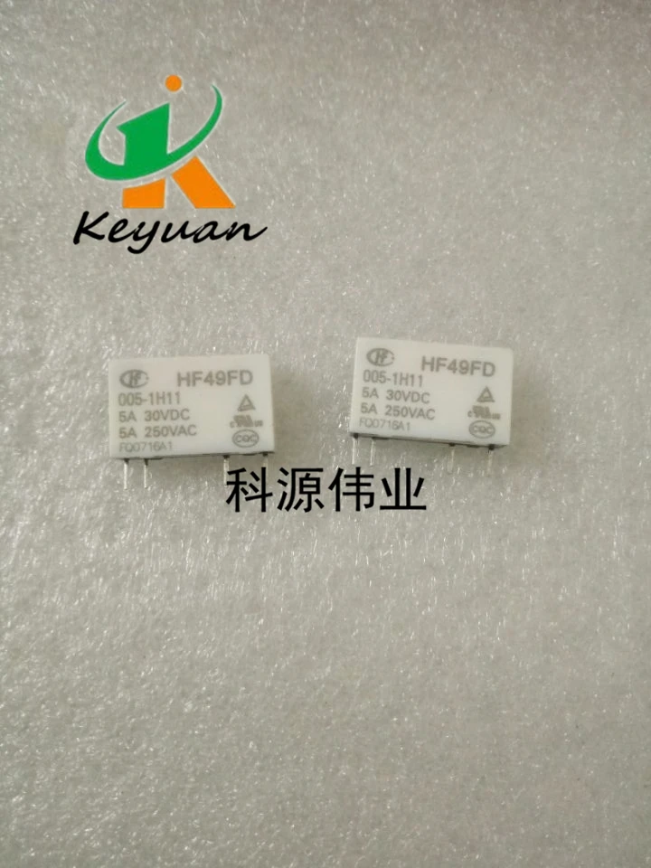

HF49FD-005-1H11 4PIN 5A250VAC HF49FA-005-1H1