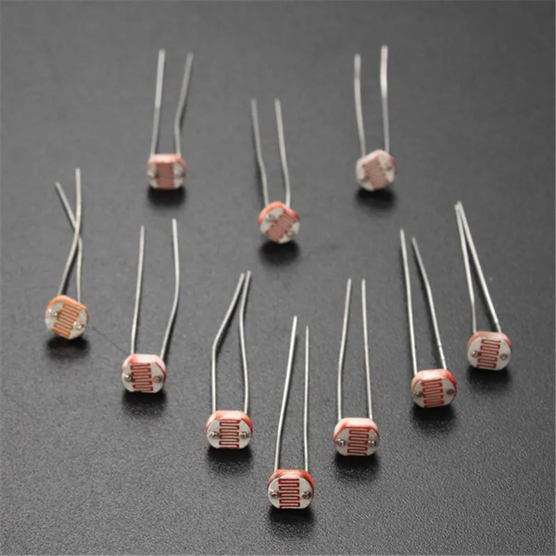 Фоторезистор GL5528 LDR фоторезистор 5 мм 150 В постоянного тока 100 мВт 10 шт.|photo resistor|ldr