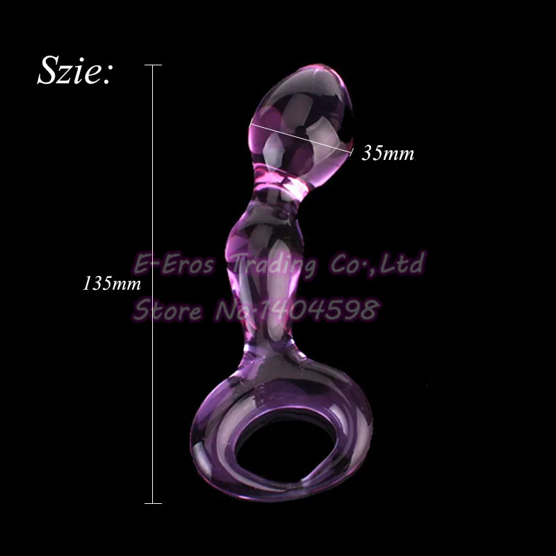 Орисса фиолетовый Для женщин мужчин ручной Стекло Массажер AV Бент выпускник жезл