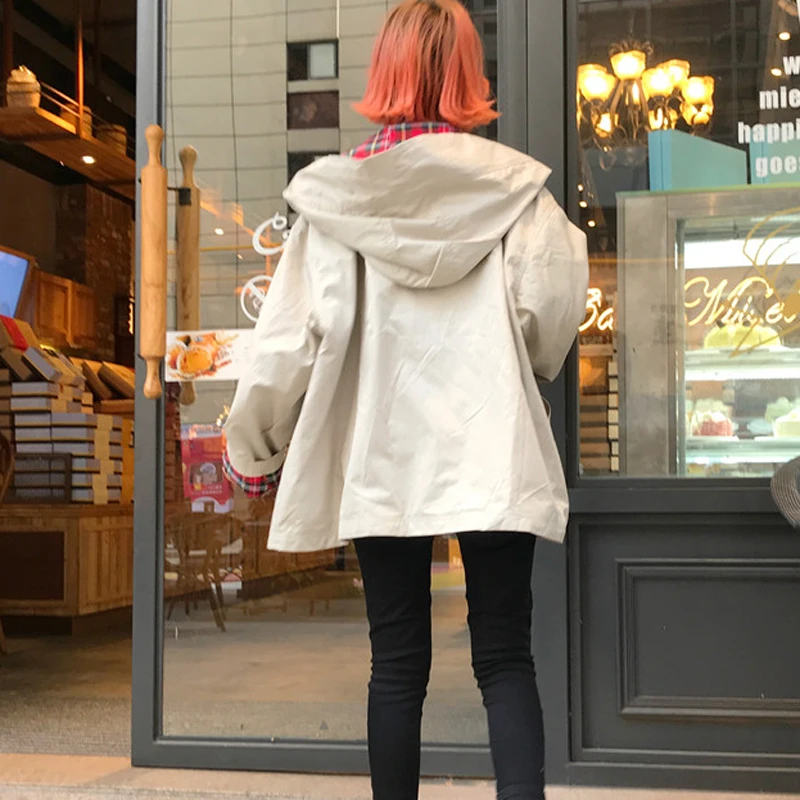 Harajuku Женская куртка повседневное пальто 2019 Плюс Размер верхняя одежда на молнии