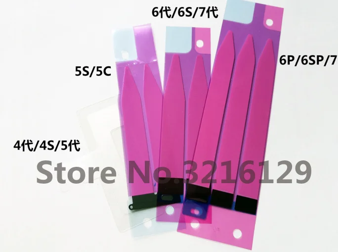 100 шт./лот оригинальная клейкая наклейка для батареи iPhone 5S 5c 6 6s 7 plus 8 лента