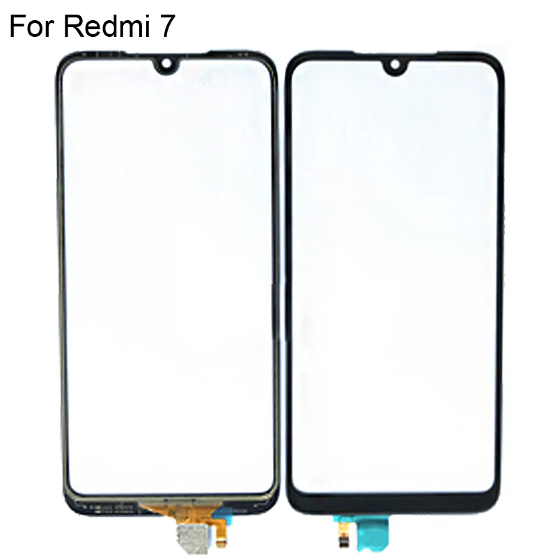 Mobile Touch Screen Front Glass For Xiaomi Redmi 7 6.3'' Digitizer Sensor Panel Replacement Redmi7 | Мобильные телефоны и