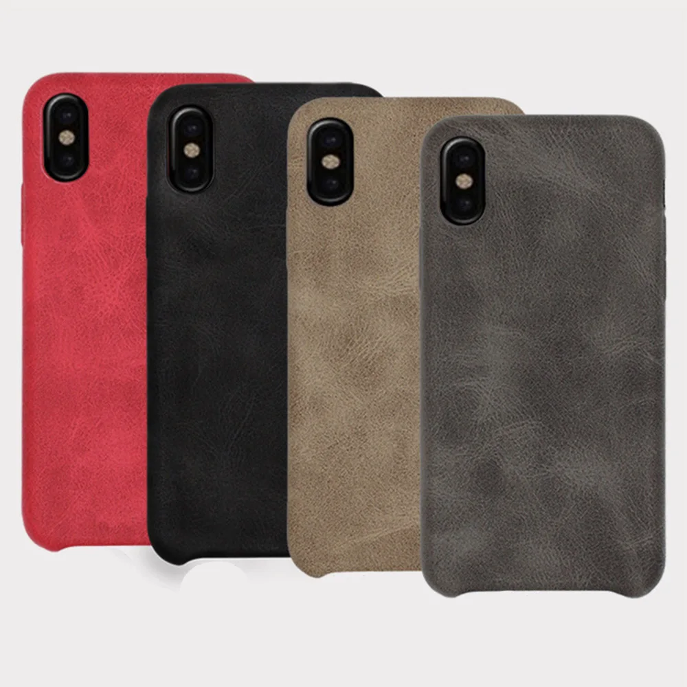 Для iPhone 7 чехол Роскошный винтажный ультра тонкий искусственная кожа Crazy Horse для X