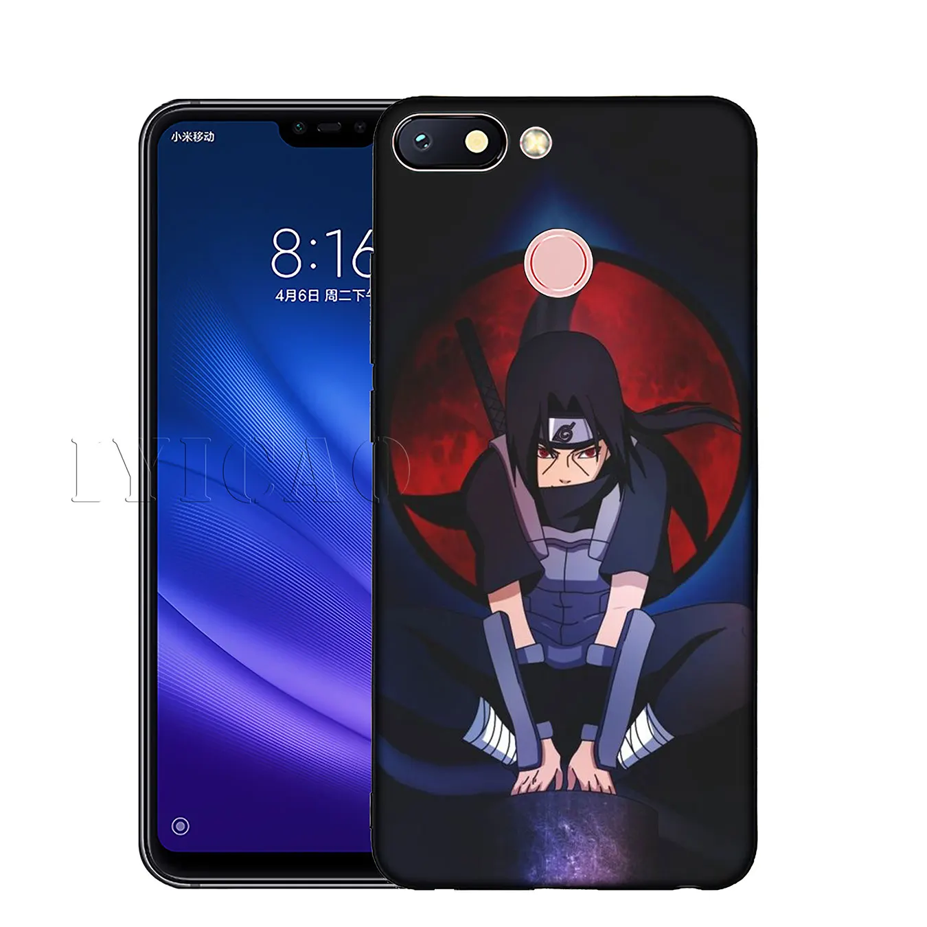 IYICAO Naruto Uchiha Itachi Sasuke Мягкий силиконовый чехол для телефона Xiaomi Mi 10 9 9T CC9 CC9E 8 SE A3 Pro A1