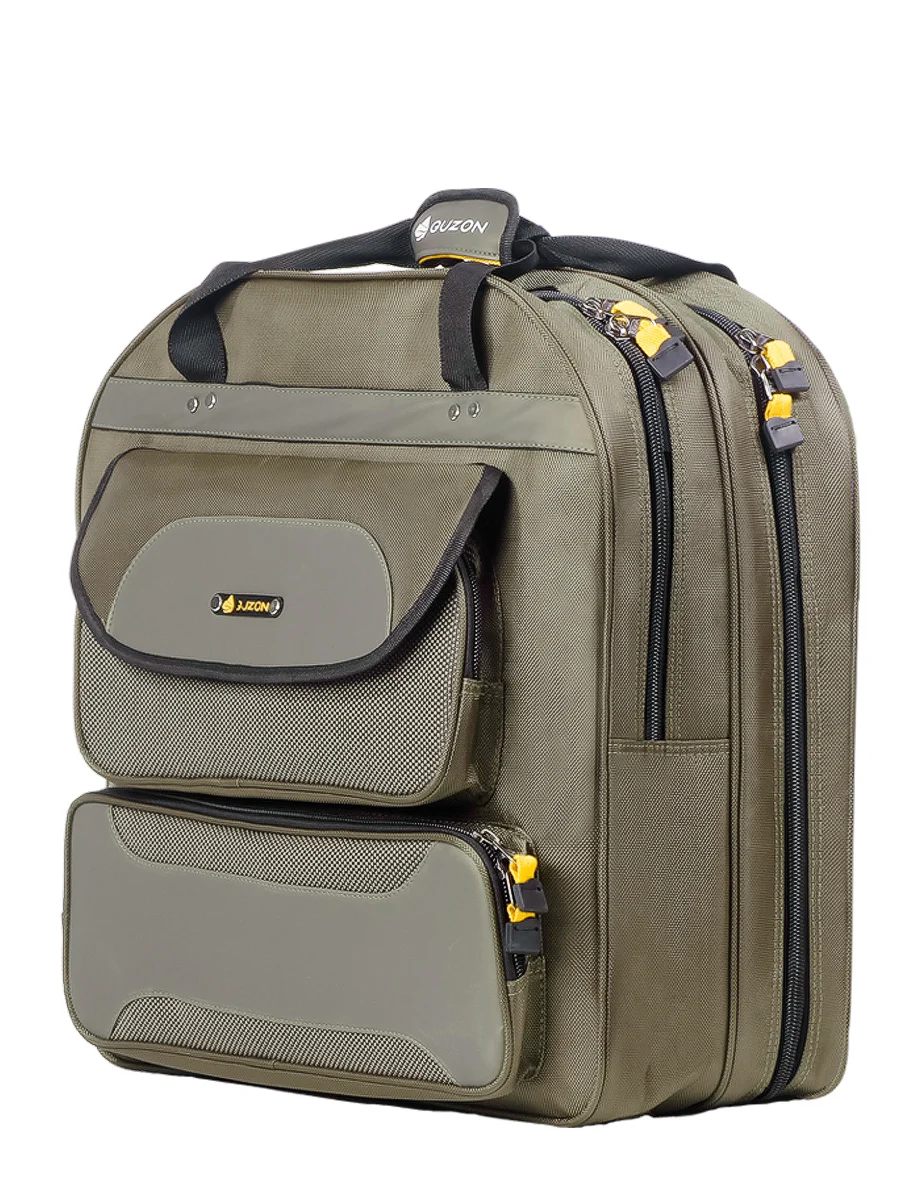 

GUZON fishing gear bag fish waterproof padded chair multi-purpose tackle fishin big 3 layers