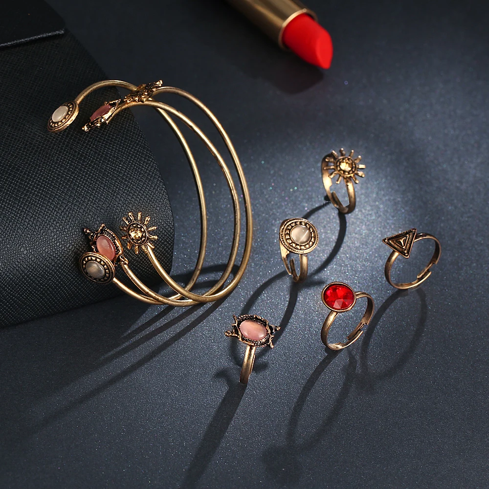 Женский набор ювелирных изделий IF ME 8 шт./компл. в виде цветов|jewelry sets for women|flower jewelry