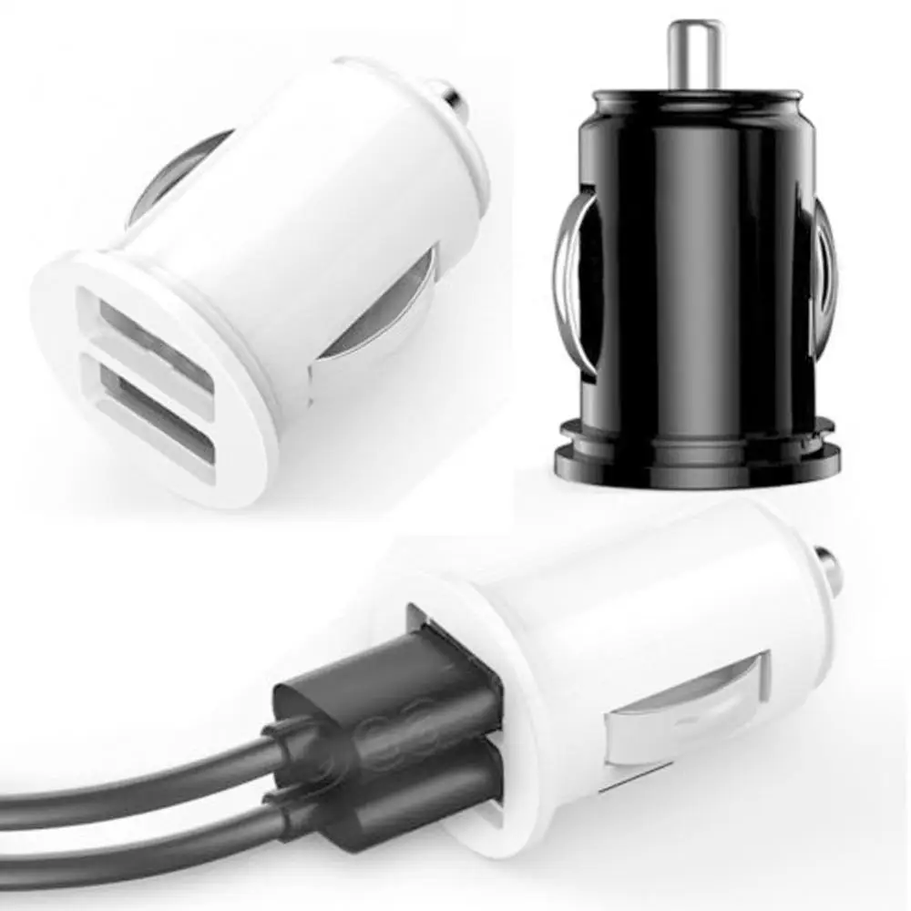 1x автомобильный Грузовик двойной 2 порта USB мини зарядное устройство адаптер для