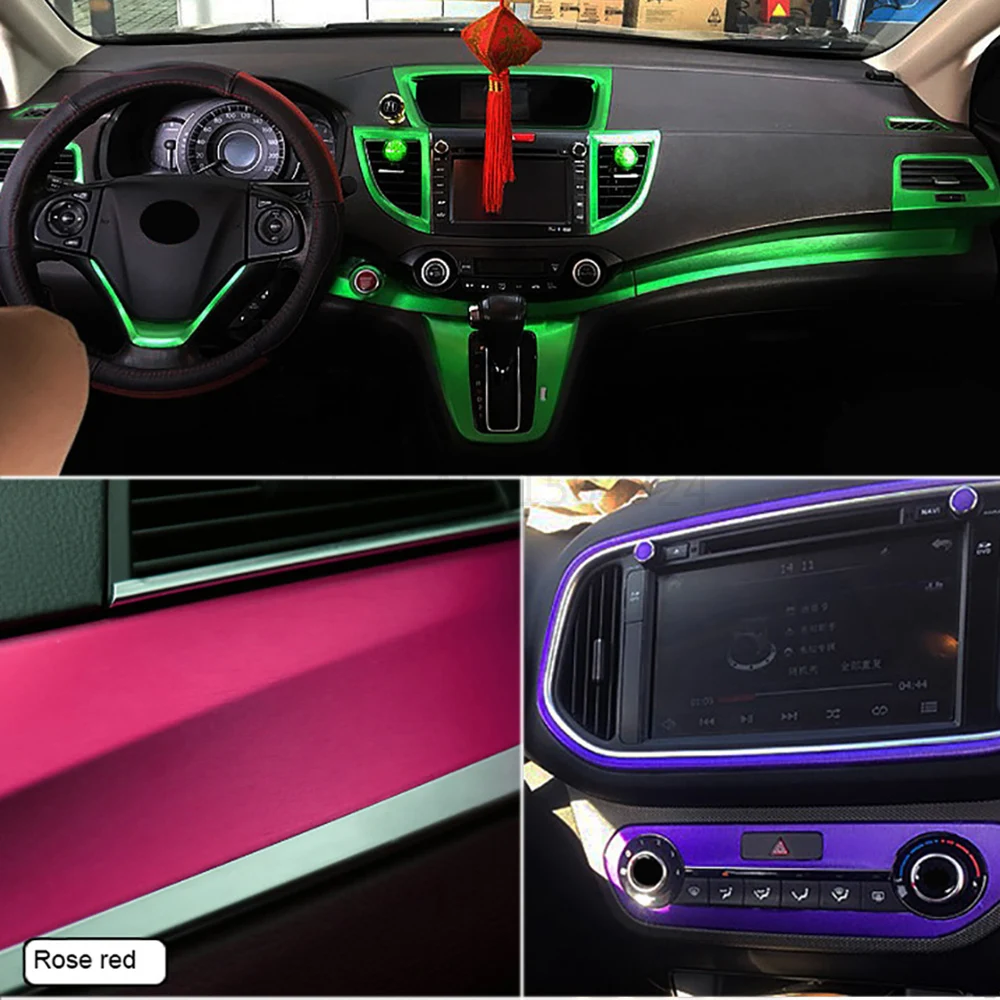 Стайлинг автомобиля 30*100 см ПВХ водонепроницаемая хромированная виниловая