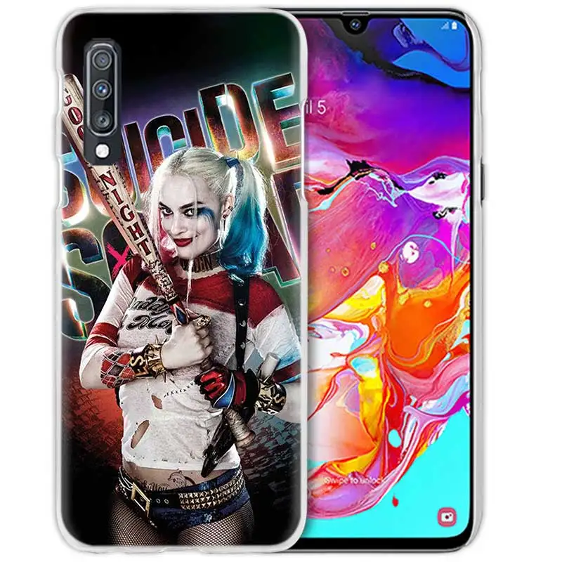 "," Харли Квинн "с принтами" отряд самоубийц "," чехол для samsung Galaxy M40 A50 A80 A70 A60 A40 A30 A20e A10 J4 J6 плюс J8 жесткий чехол из ПК для телефона
