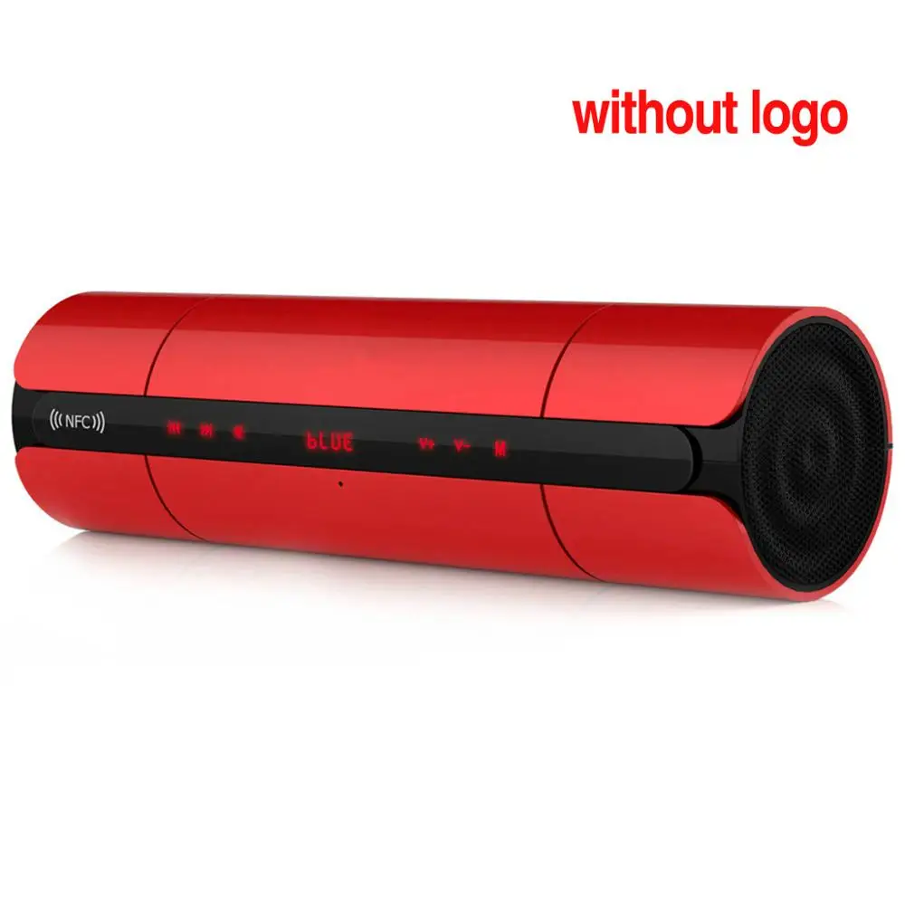 Red without logo Zinsoko KR8800 портативный Bluetooth динамик беспроводной NFC FM HIFI стерео громкий динамик s Super Bass Caixa Se Som звуковая коробка для телефона - Цвет: Red without logo