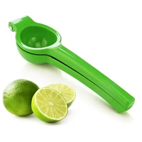 premium quality metal manual lemon squeezer lime juicer citrus press juicer aluminum lime squeezer green