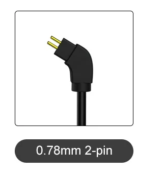 TRN Bluetooth V5.0 MMCX/0.75 Pin BT20S Ear Hook Connector Earphone Bluetooth Adapter HIFI ATP-X For TRN V80/X6/ IM2/ST1/i8 - Цвет: 0.78MM 2-PIN
