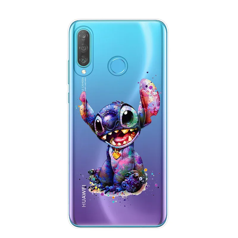 Акварельный чехол для телефона Alice Tinkerbell Ститч Русалка Принцесса чехол для huawei P30 P20 Lite P10 P9 P8 Lite чехол s - Цвет: T6464