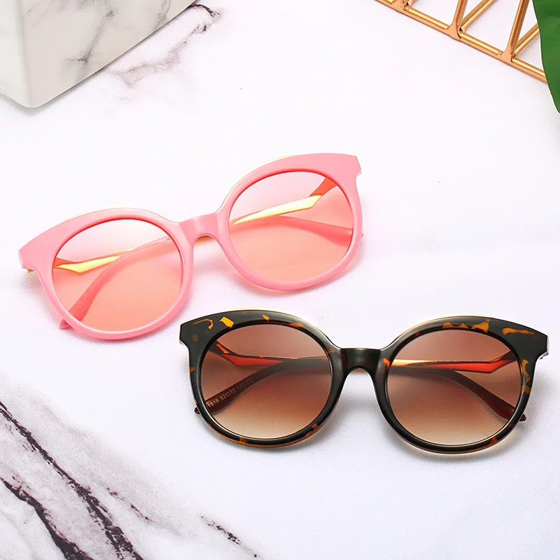 Женские и мужские круглые солнцезащитные очки Onevan брендовые дизайнерские с