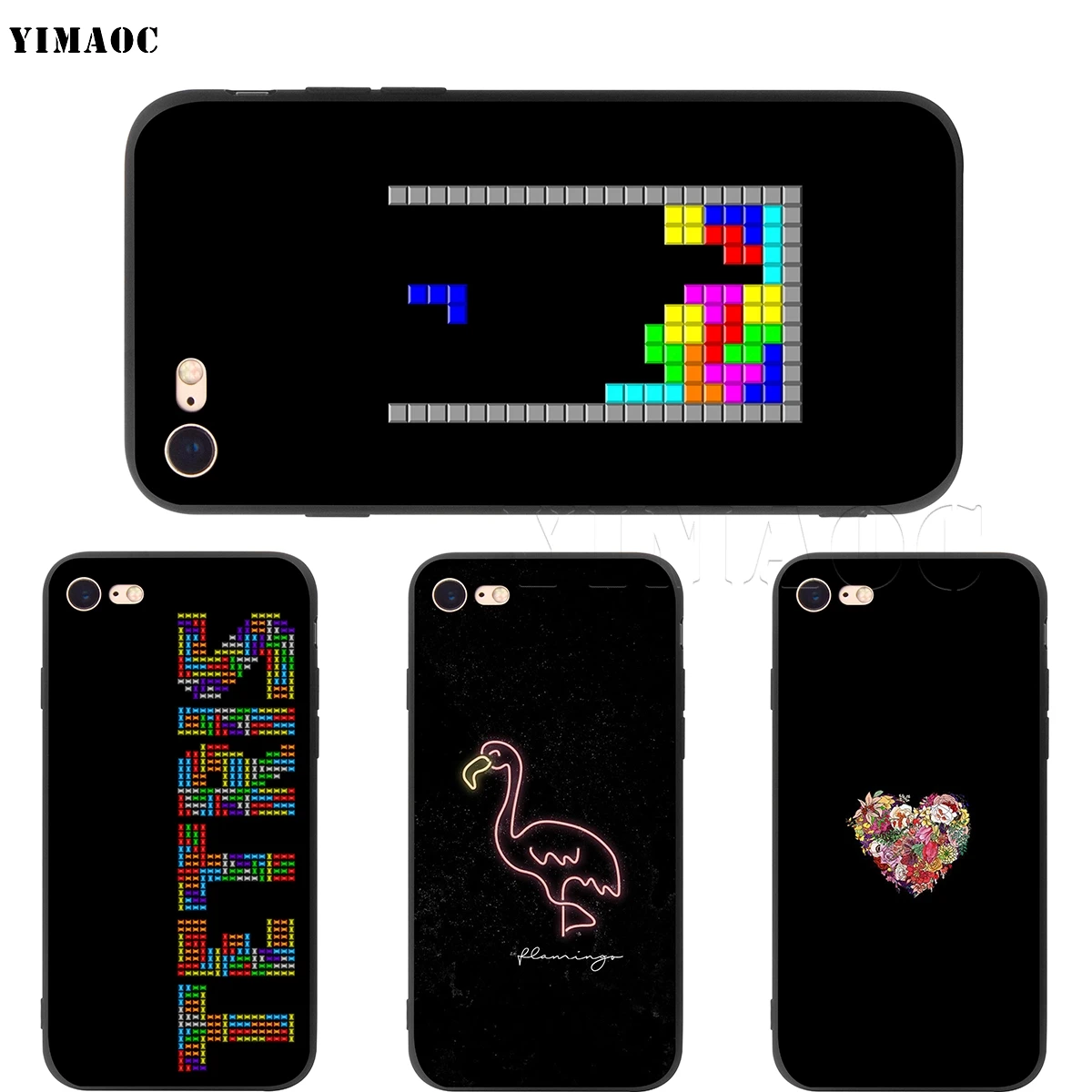 Мягкий чехол YIMAOC для Tetris Apple iPhone SE 2020 5 5s 6 6s 7 8 Plus XR X Xs 11 12 Pro Max mini | Мобильные телефоны