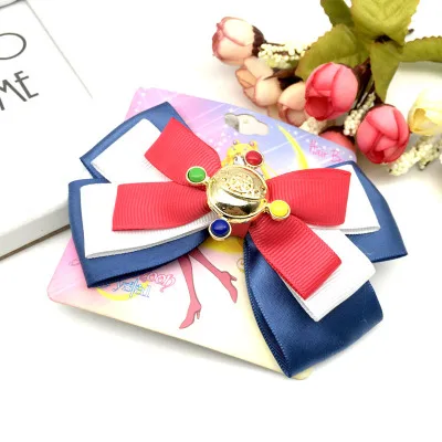 

Anime Cute Sailor Moon Luna Cosplay Costumes Accessories Badge Hats Bowtie Hair Clip ties accessories Luna cosplay